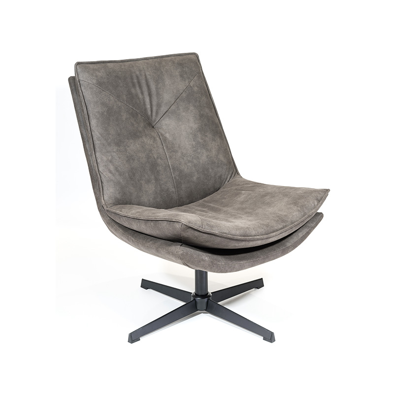 Scaun de salon rotativ/scaun de accent/scaun de agrement/scaun ocazional cu bază de metal